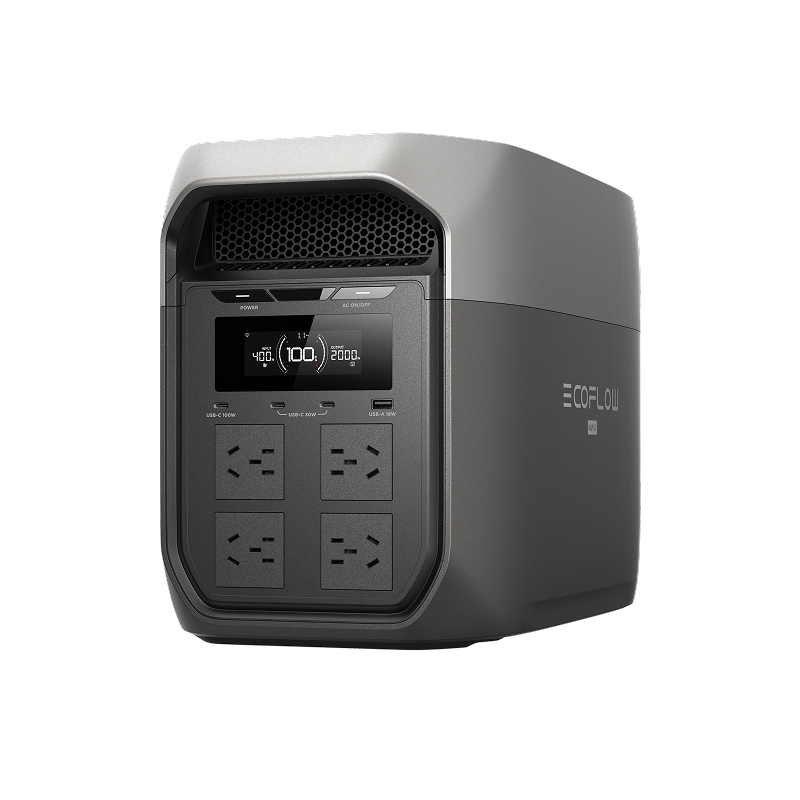 Solar Generator - Ecoflow DELTA3Max สถานีพลังงานแบบพกพา 2400W เครื่องกำเนิดไฟฟ้าพลังงานแสงอาทิตย์ ตัวควบคุม