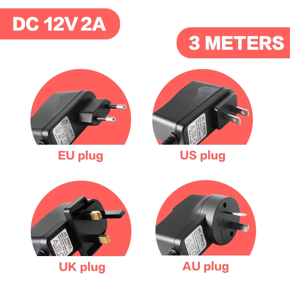 DC 12V 2A ความยาว 3 เมตรแหล่งจ - Energy Monitor Meter บทวิจารณ์และราคา