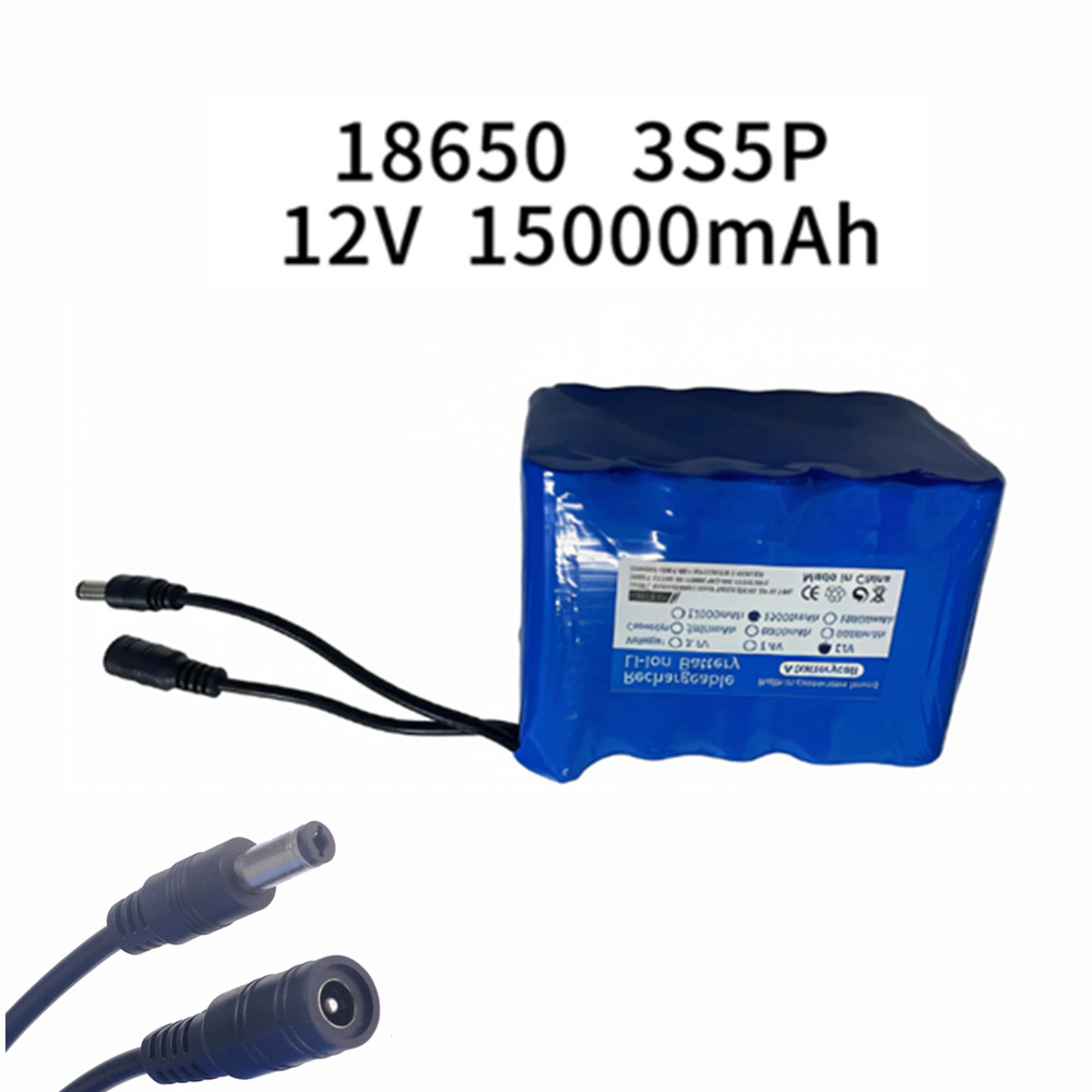 แบตเตอรี่ตกปลา 12v 3S5P 15Ah แ - Lithium Battery 12V บทวิจารณ์และราคา