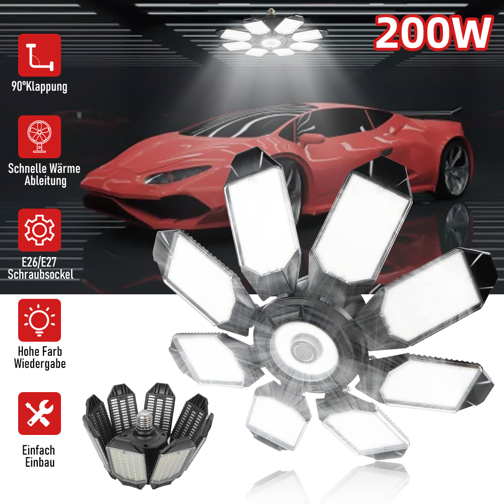 200W โรงรถที่มีประสิทธิภาพ LED - Solar Panel 200W บทวิจารณ์และราคา